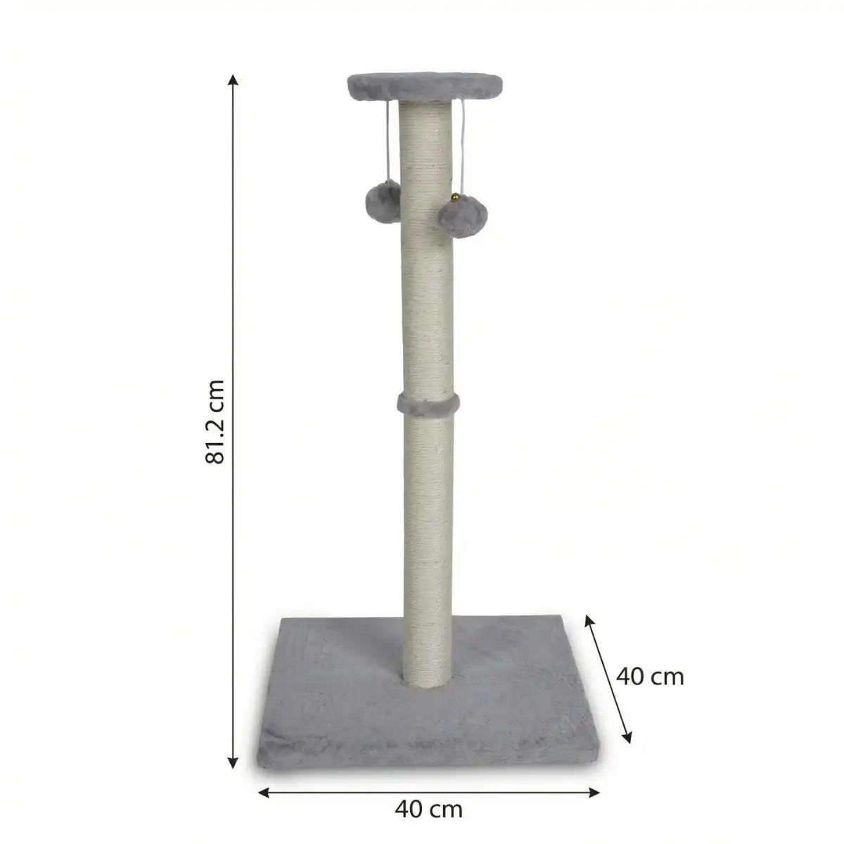 Pohjolan Lemmikkitarvike Kissan kiipeily-/raapimispuu 81 cm, Vaalean harmaa