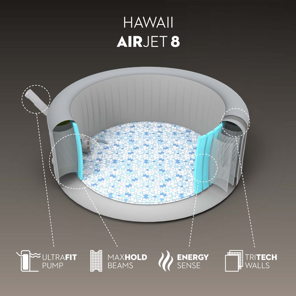 BESTWAY HAWAII AIRJET™ 8 GREY