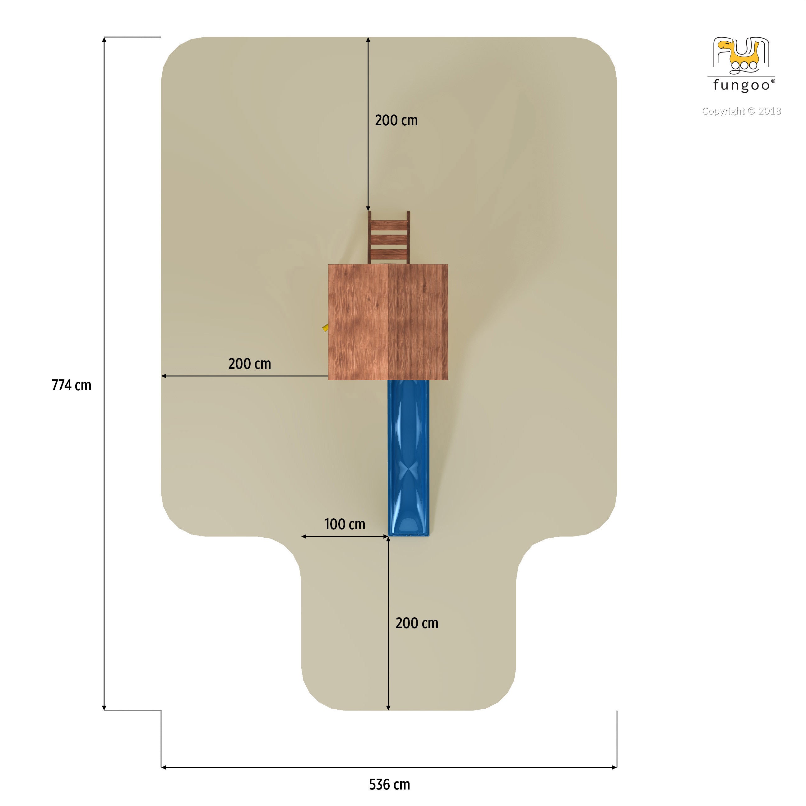 Fungoo Joy liukumäki / leikkikeskus