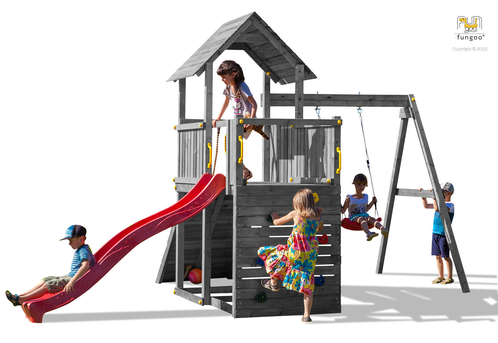 Fungoo Carol 3 leikkikeskus, eri värejä