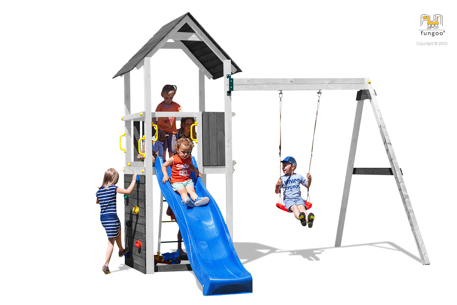 Fungoo Carol 2 leikkikeskus, eri värejä