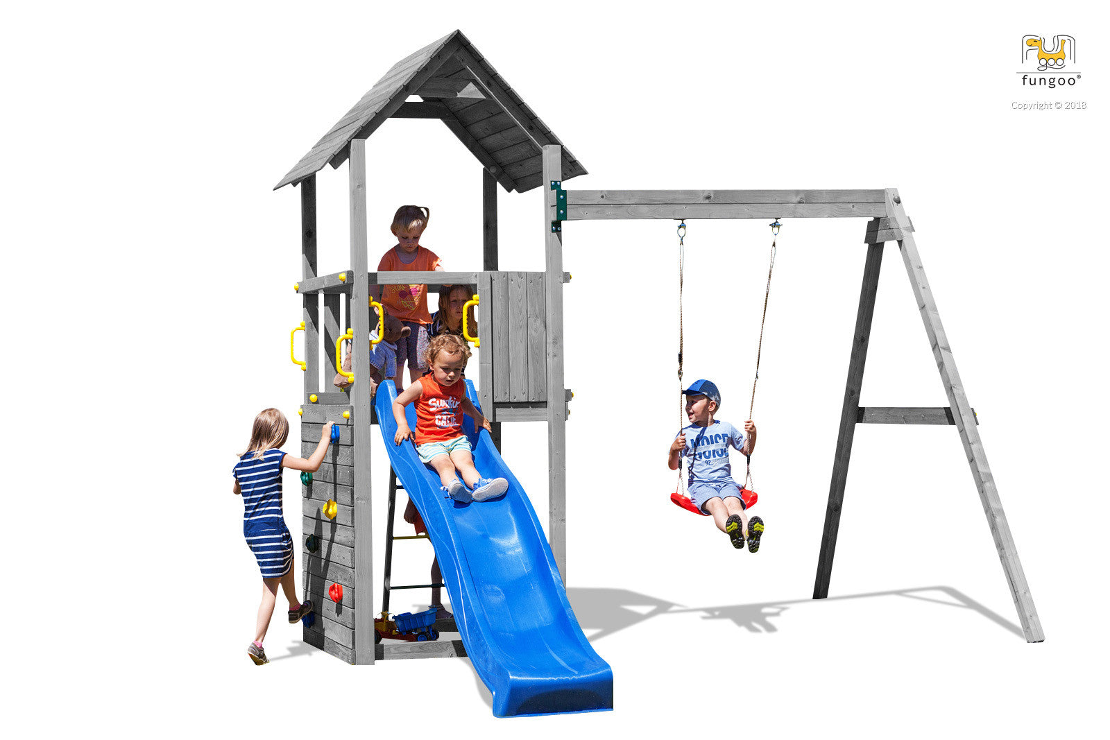 Fungoo Carol 2 leikkikeskus, eri värejä