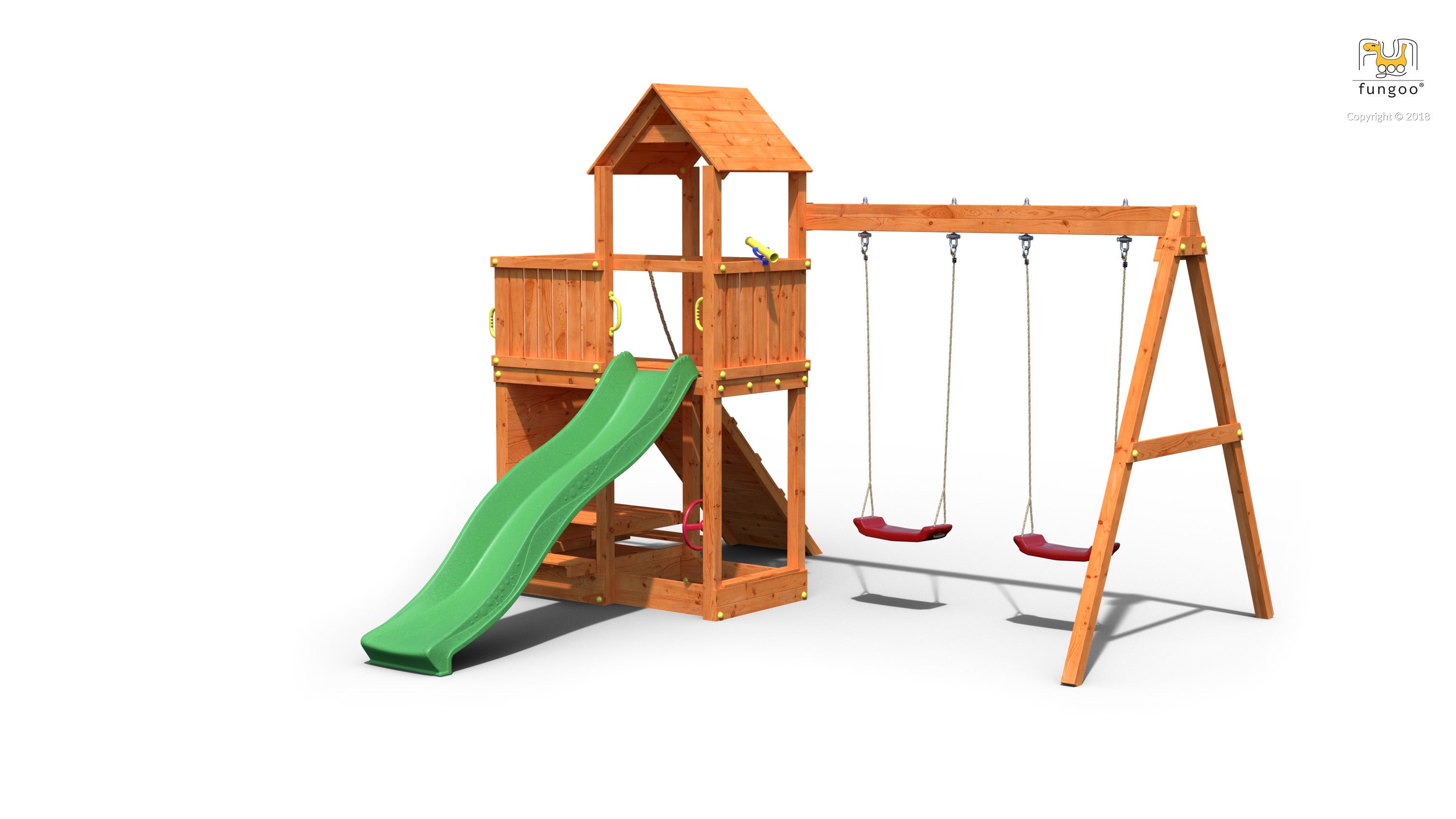 Fungoo Floppi leikkikeskus, eri värejä