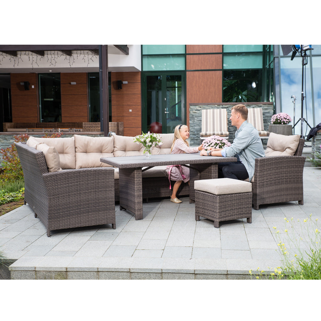 PAVIA ulkosohva ja pöytä, 2 eri väriä