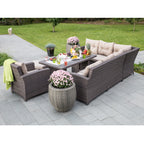 PAVIA ulkosohva ja pöytä, 2 eri väriä