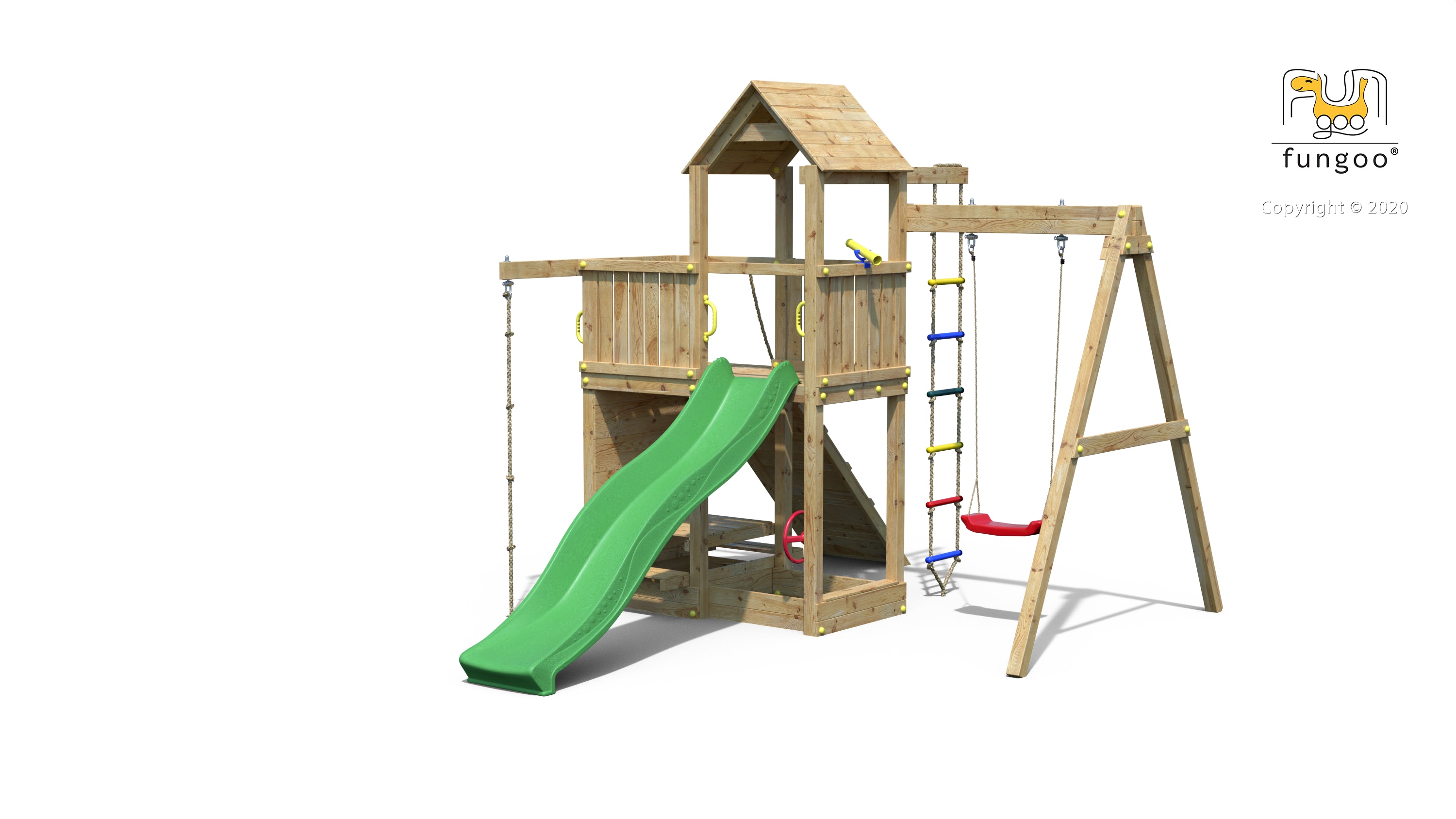 Fungoo Activer leikkikeskus, eri värejä