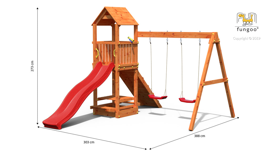 Fungoo Flatti leikkikeskus, eri värejä