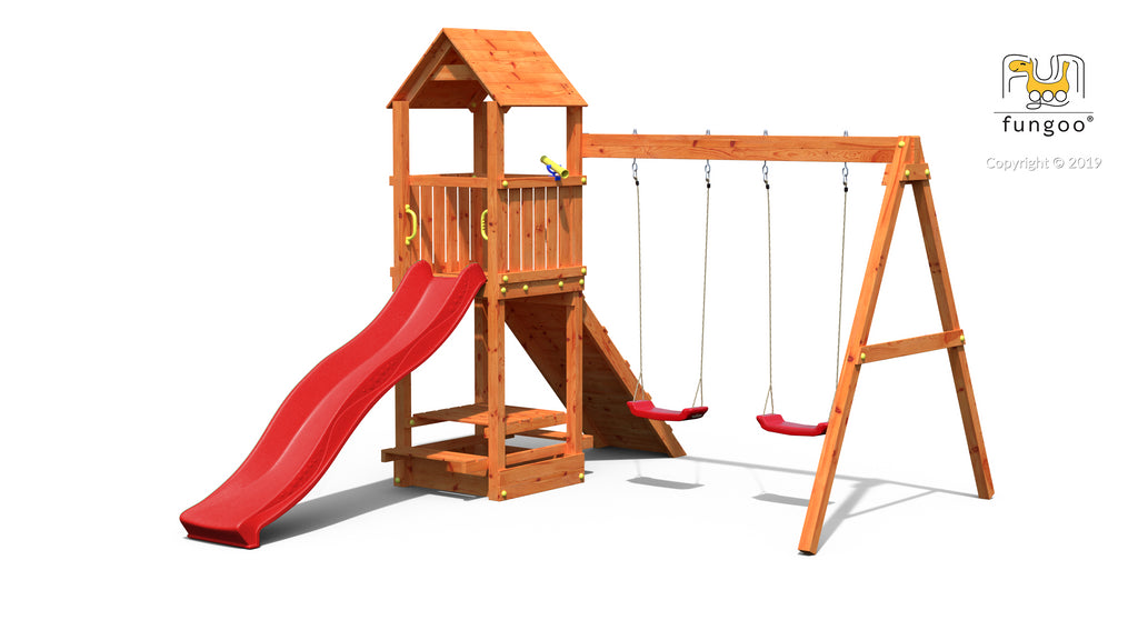 Fungoo Flatti leikkikeskus, eri värejä