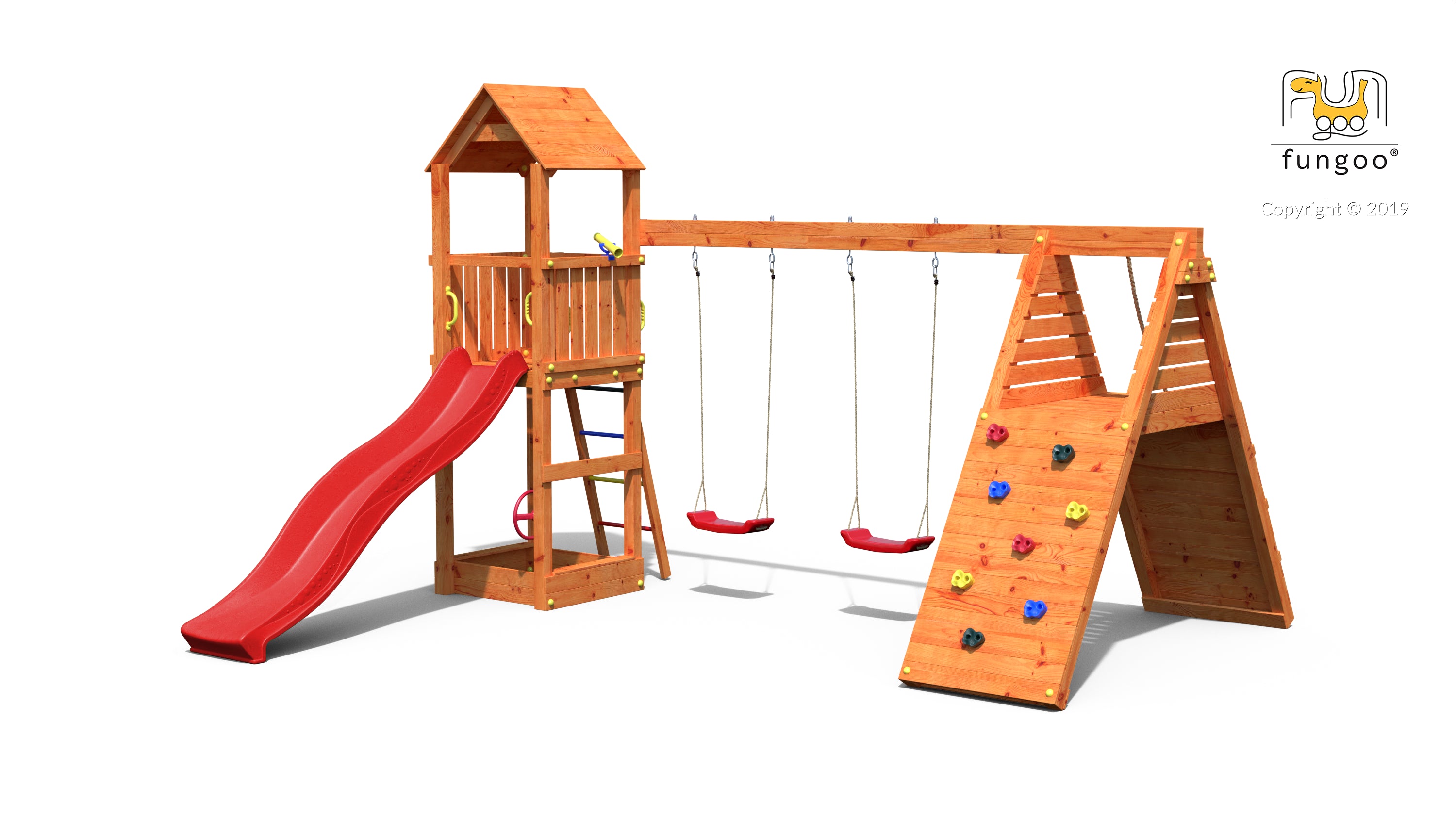 Fungoo Fleppi leikkikeskus, eri värejä