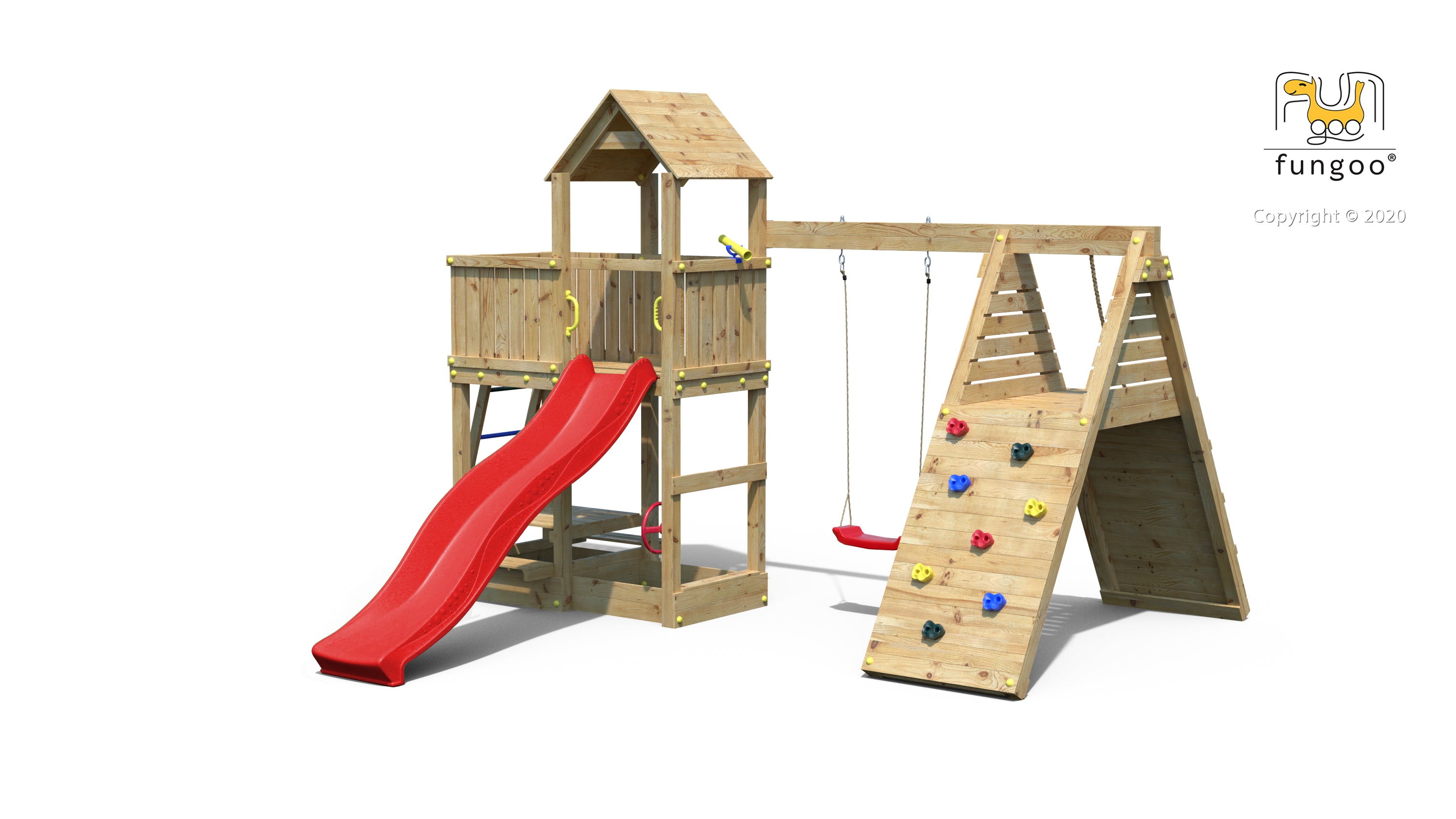 Fungoo Fluppi leikkikeskus, eri värejä