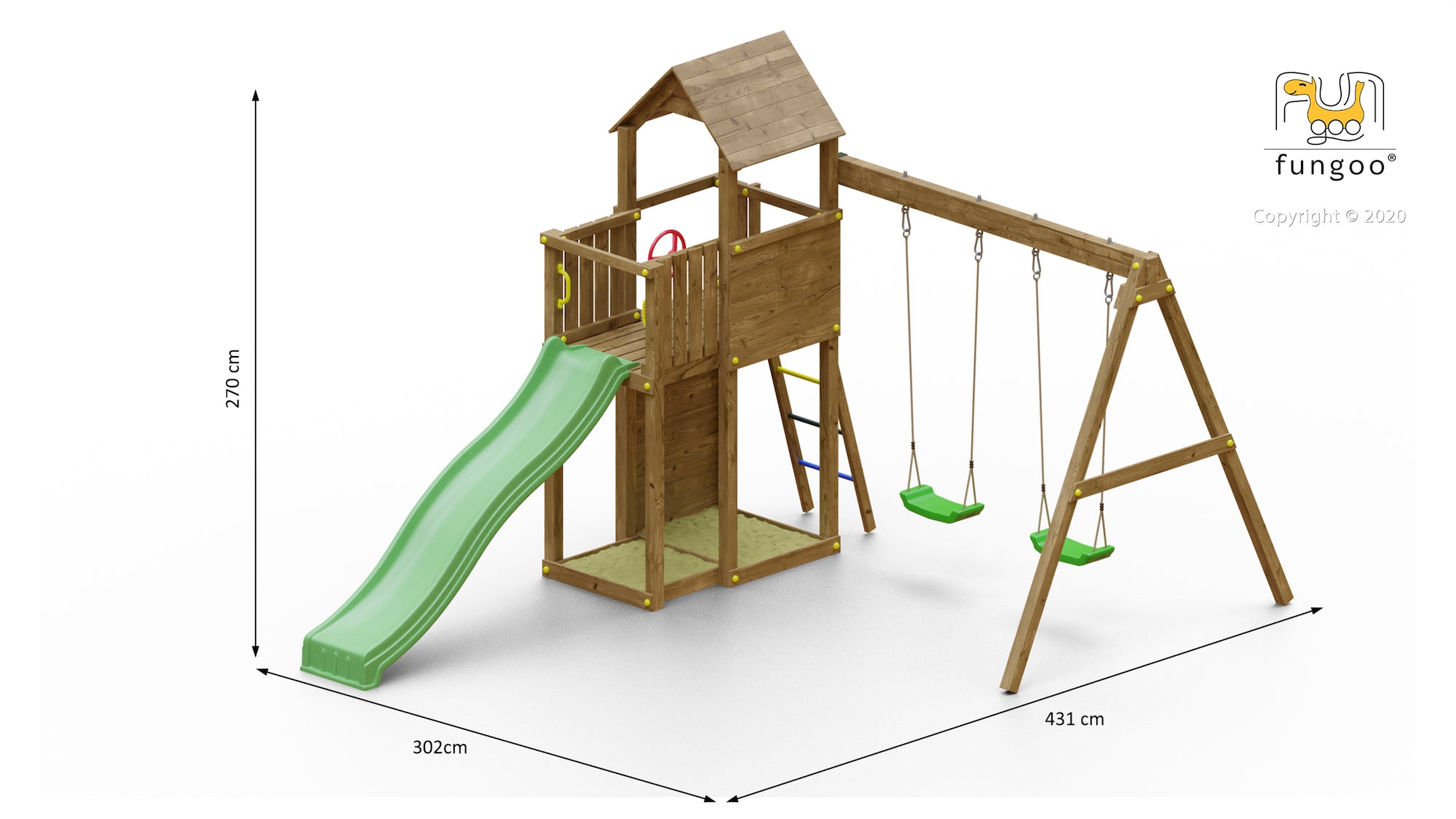 Fungoo Boomer 3 leikkikeskus