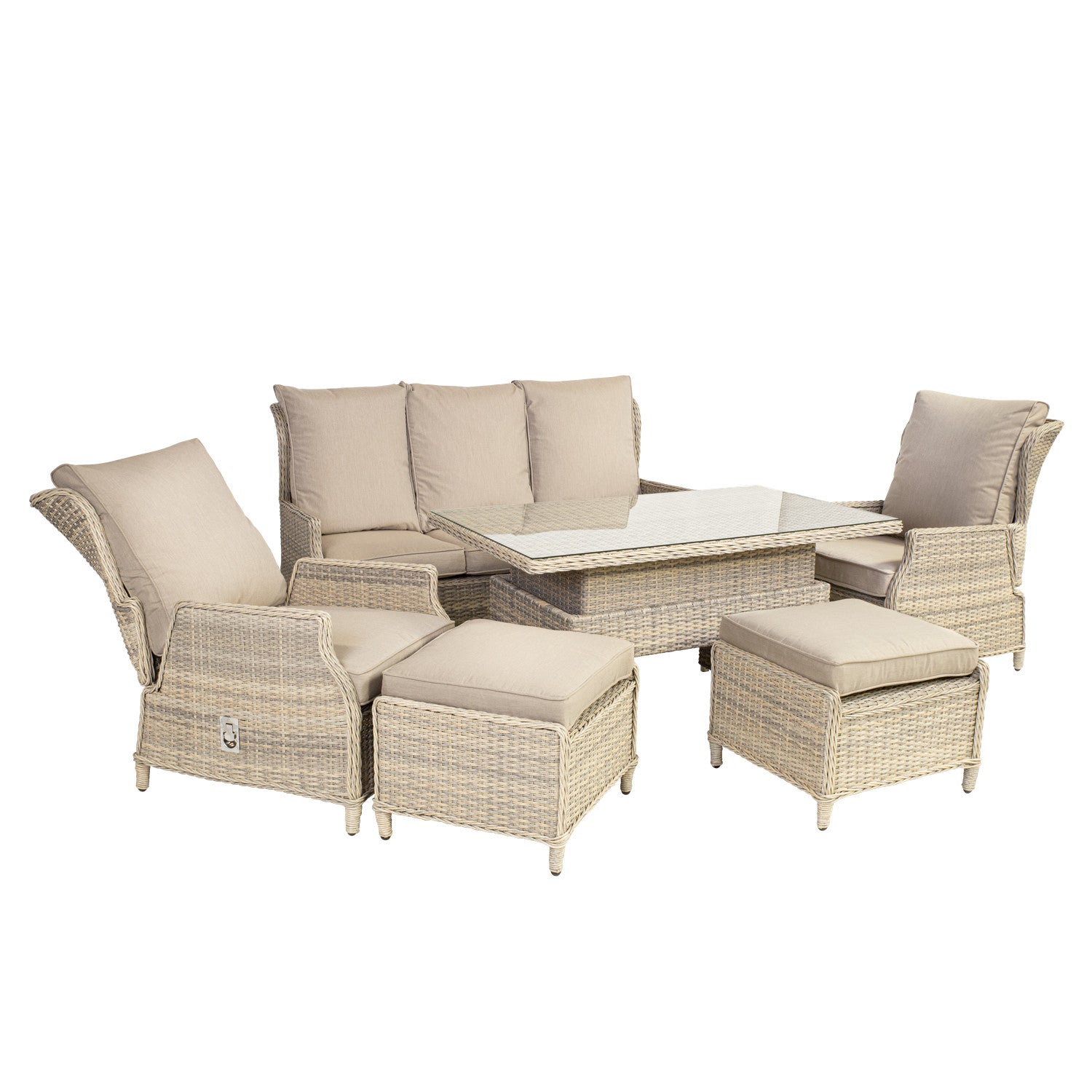 BASEL puutarharyhmä raheilla, beige