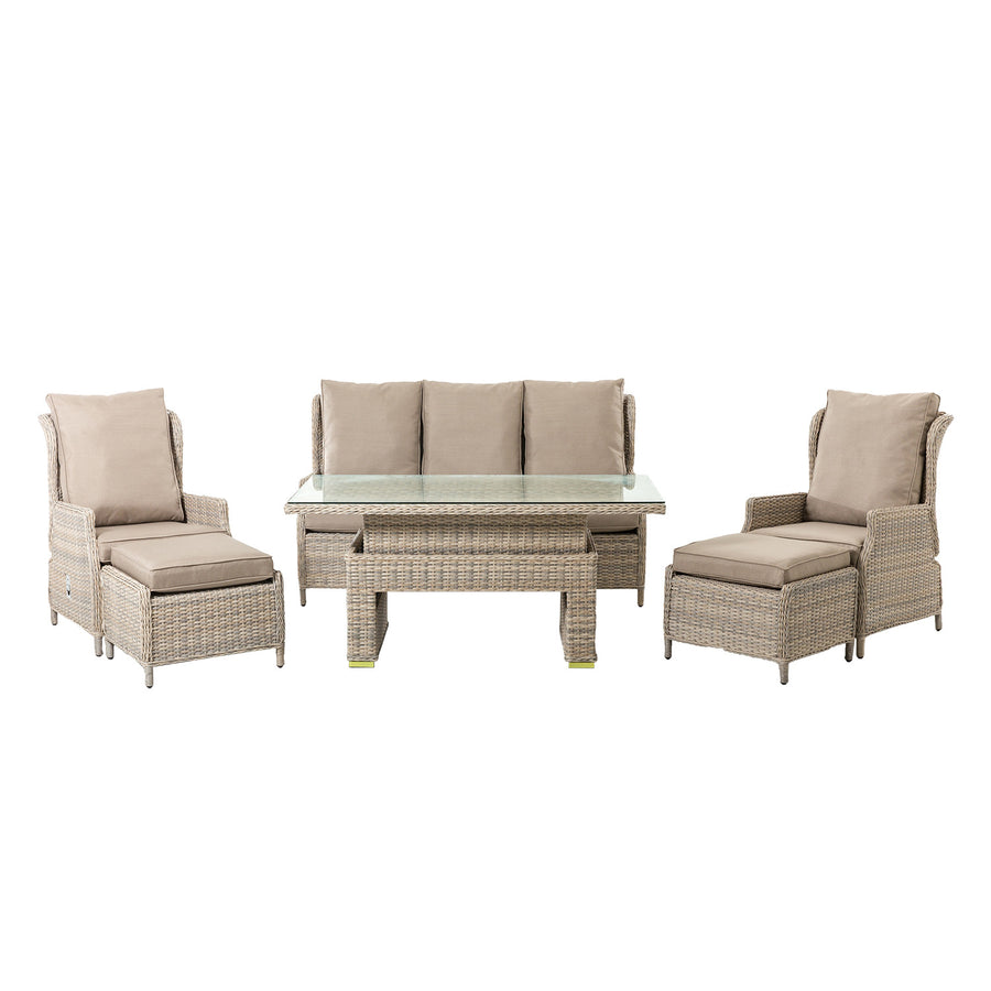 BASEL trädgårdset med krattor, beige