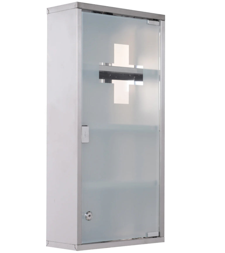 Lääkekaappi ruostumattomasta teräksestä 4-tasoa