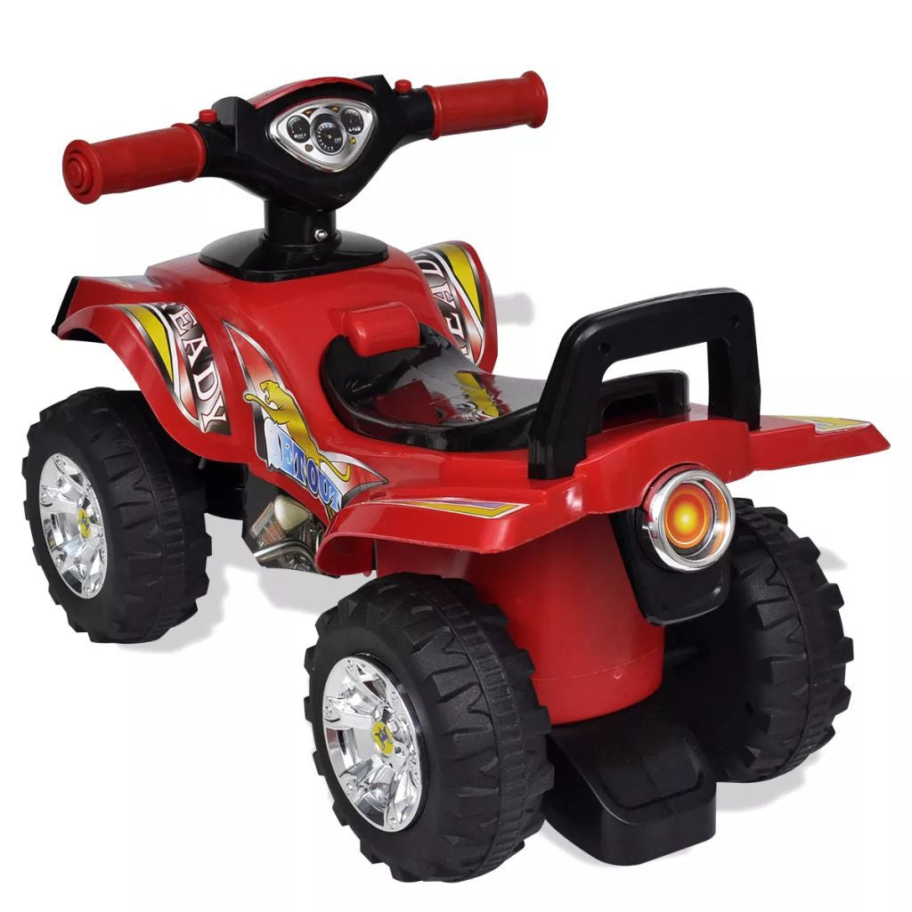 Barns åkbilen med ljud och ljus Röd