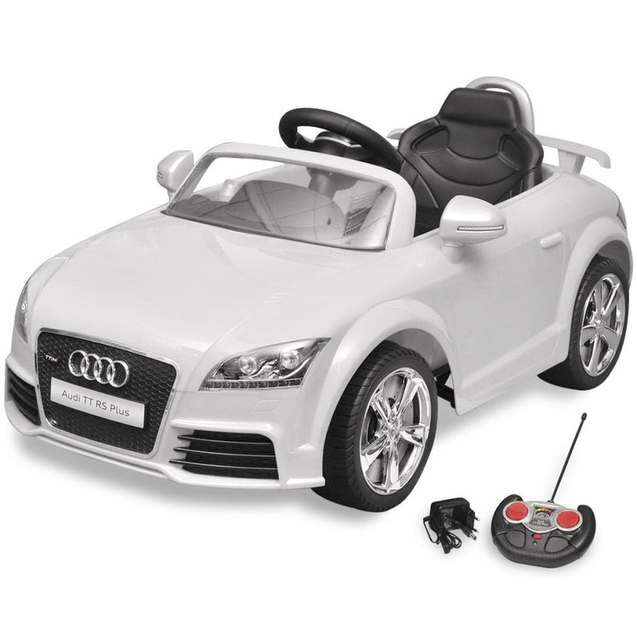 Audi TT RS åkbilen för barn med fjärrkontroll Vit