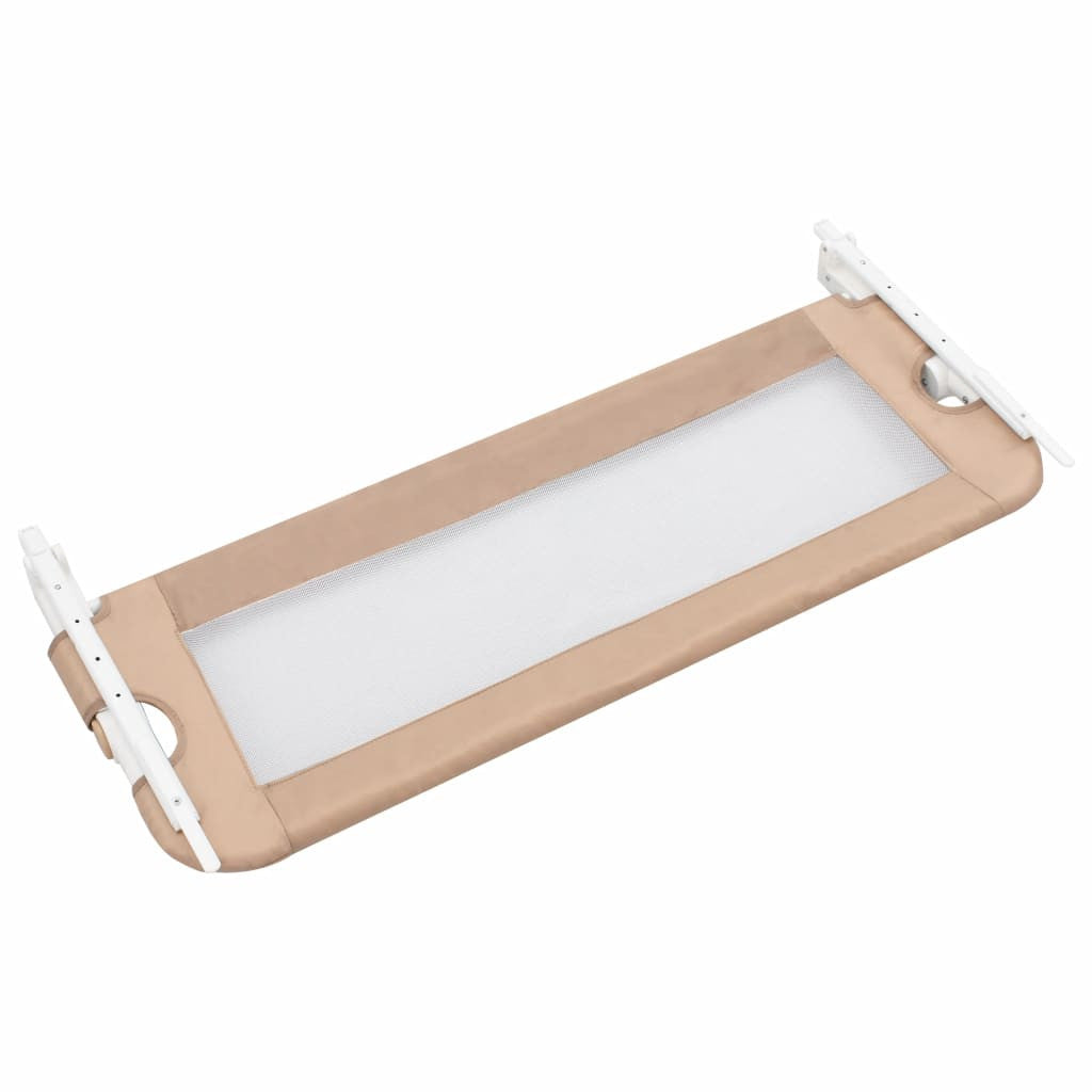 Turvalaita sänkyyn taupe 102x42 cm polyesteri