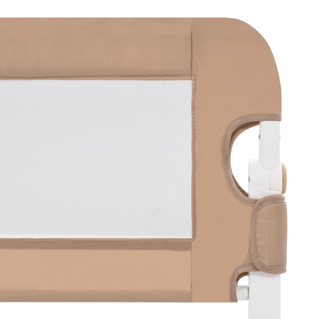Turvalaita sänkyyn taupe 102x42 cm polyesteri