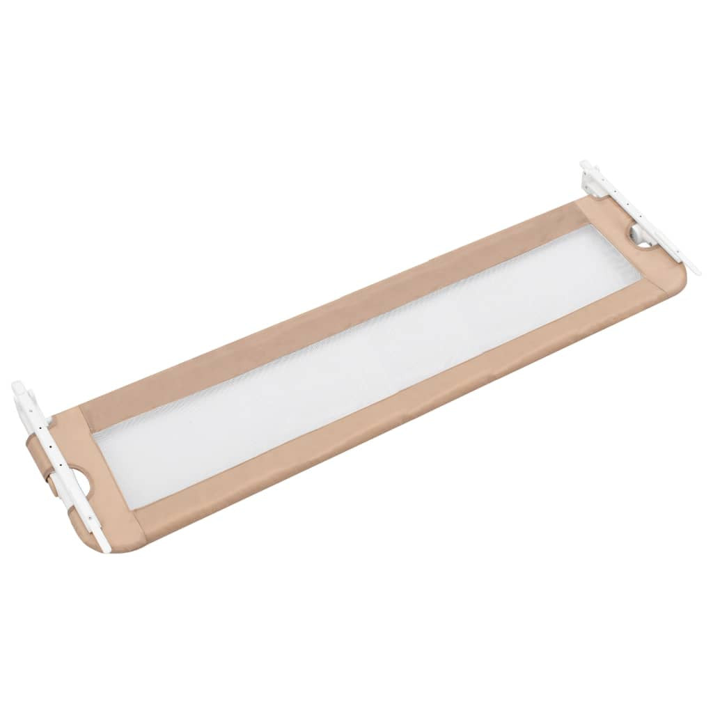 Turvalaita sänkyyn polyesteri 150x42 cm ruskeanharmaa