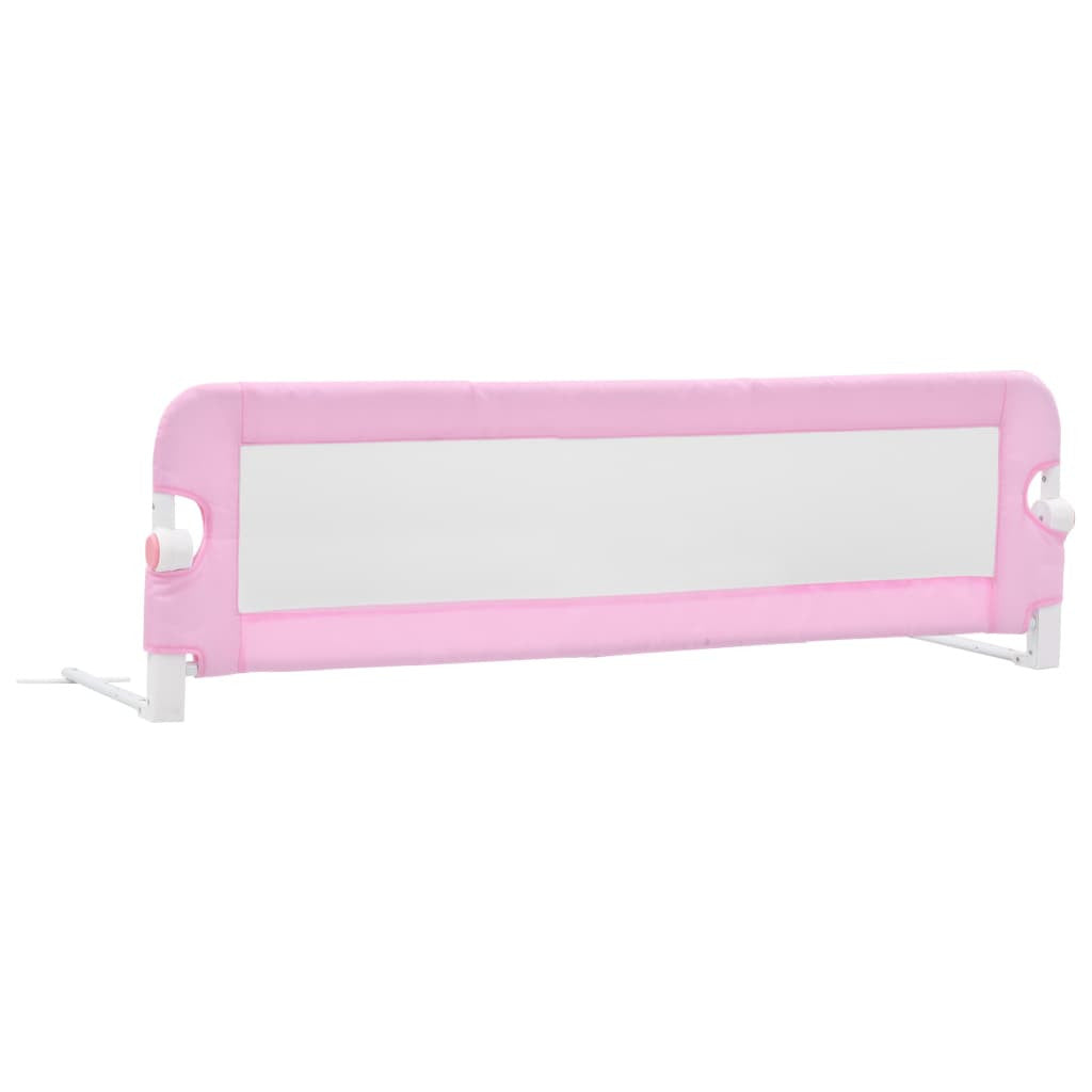Turvalaita sänkyyn pinkki 120x42 cm polyesteri