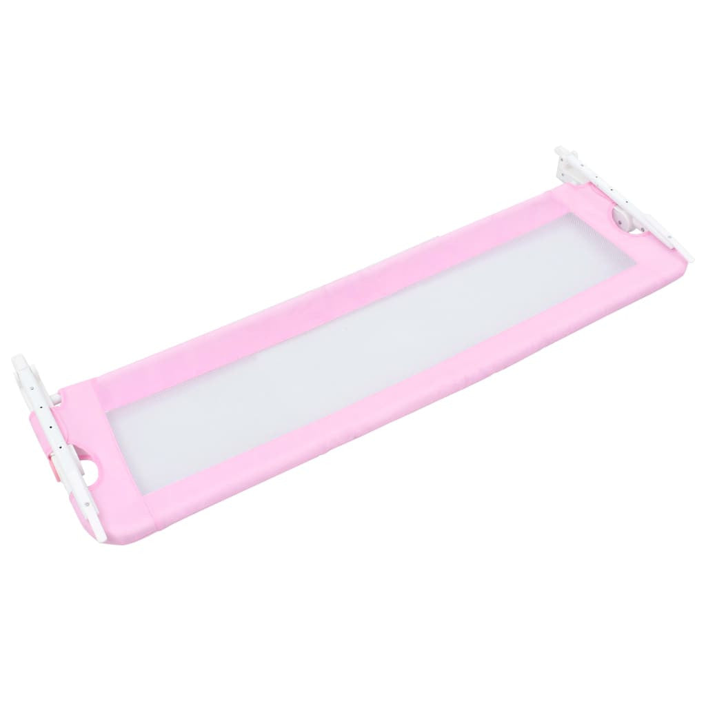 Turvalaita sänkyyn pinkki 120x42 cm polyesteri