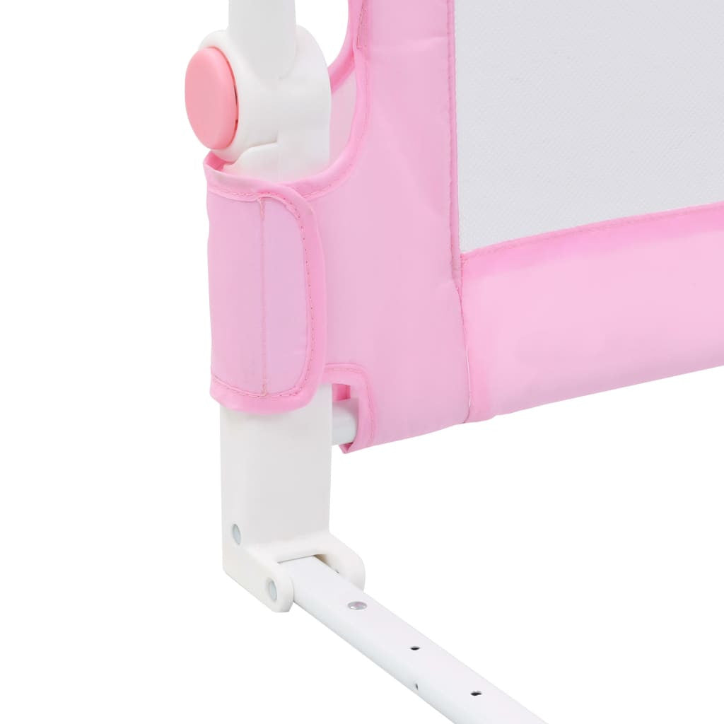 Turvalaita sänkyyn pinkki 120x42 cm polyesteri
