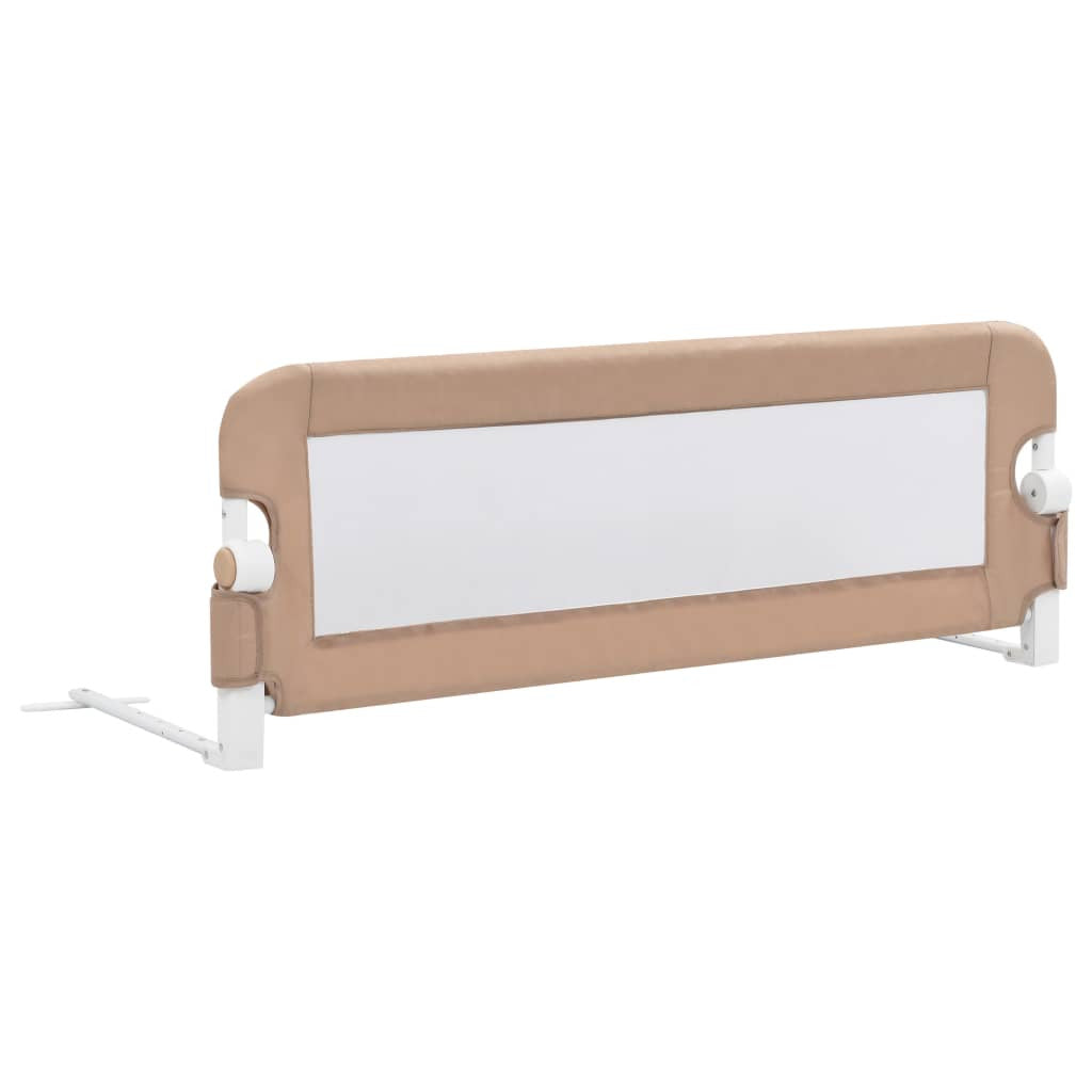 Turvalaita sänkyyn taupe 120x42 cm polyesteri