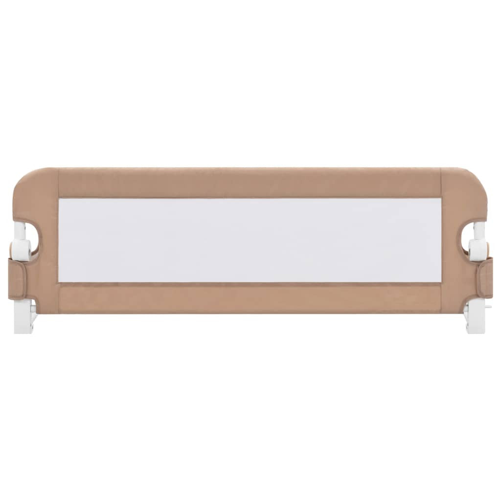 Turvalaita sänkyyn taupe 120x42 cm polyesteri
