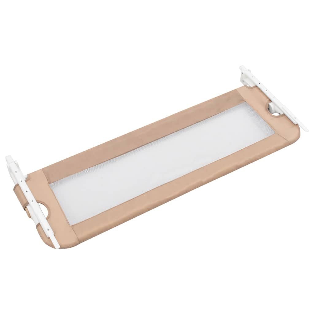 Turvalaita sänkyyn taupe 120x42 cm polyesteri