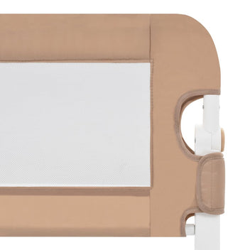 Turvalaita sänkyyn taupe 120x42 cm polyesteri