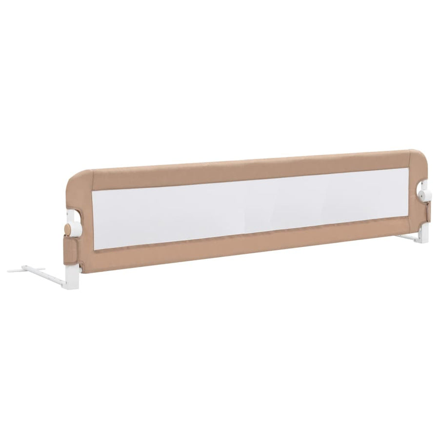 Turvalaita sänkyyn taupe 180x42 cm polyesteri