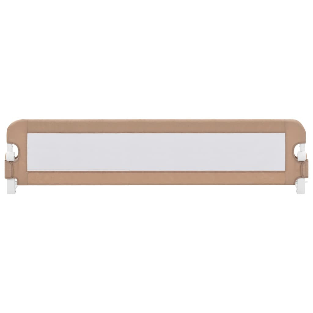 Turvalaita sänkyyn taupe 180x42 cm polyesteri