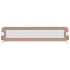 Turvalaita sänkyyn taupe 180x42 cm polyesteri