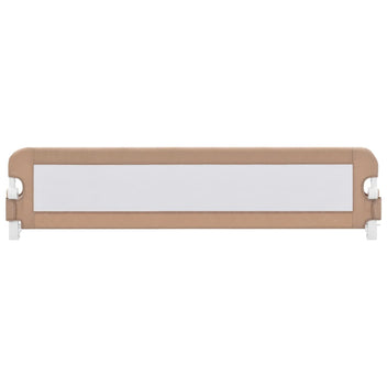 Turvalaita sänkyyn taupe 180x42 cm polyesteri