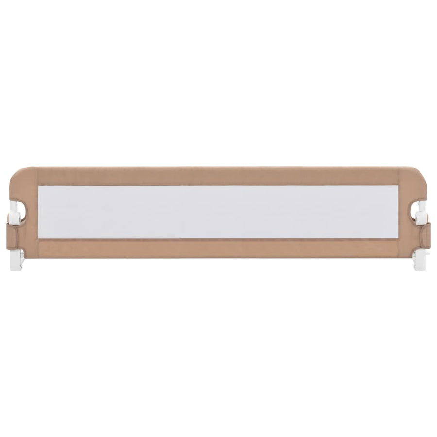 Turvalaita sänkyyn taupe 180x42 cm polyesteri