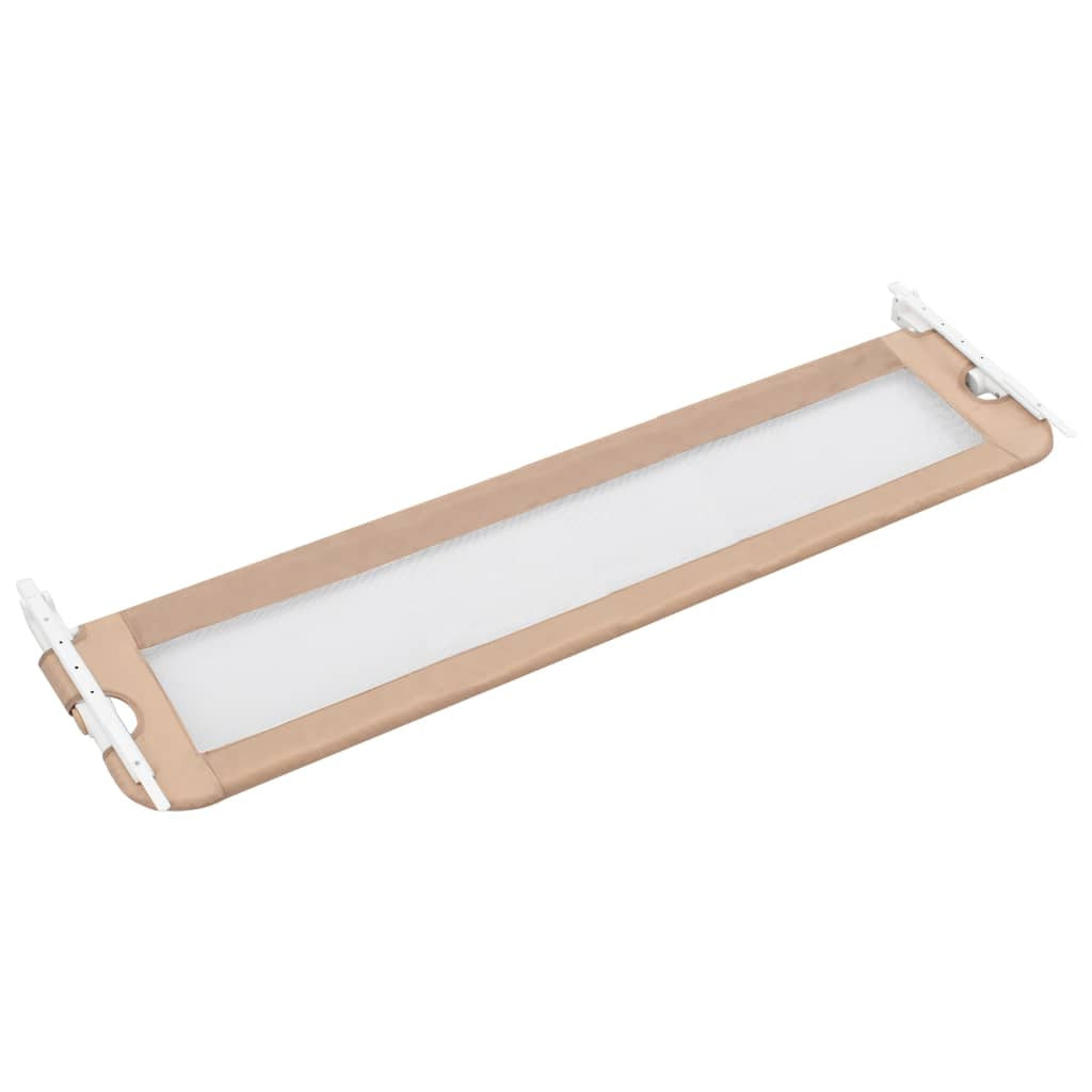 Turvalaita sänkyyn taupe 180x42 cm polyesteri