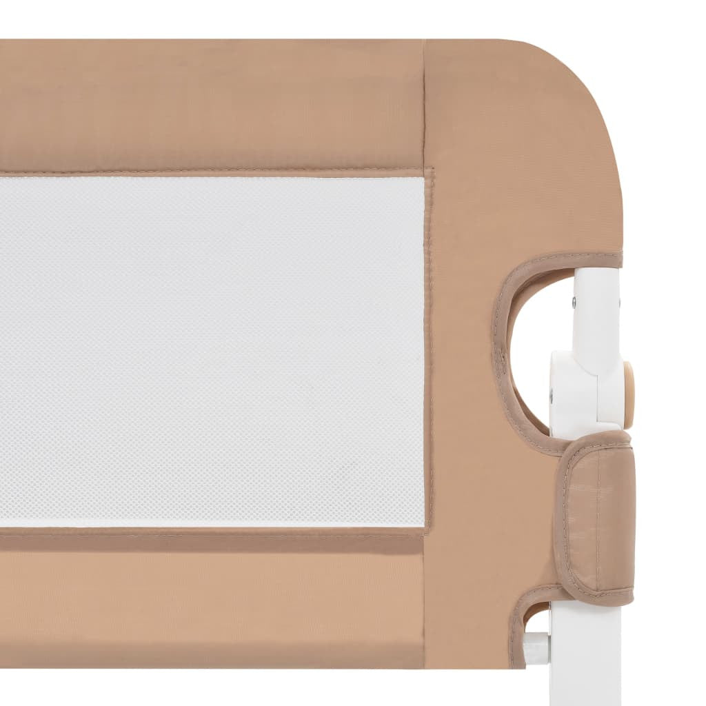 Turvalaita sänkyyn taupe 180x42 cm polyesteri