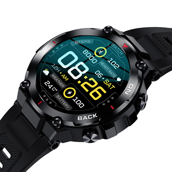 Kuura Älykello Sport S5 GPS V3, Musta