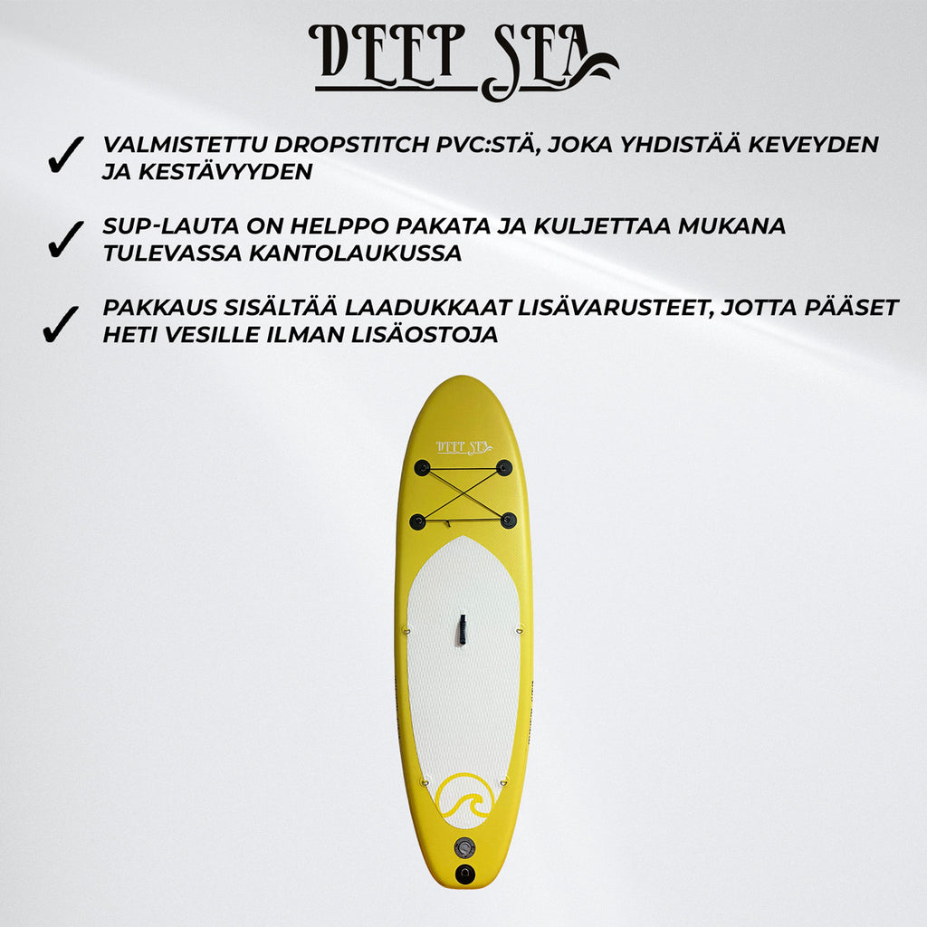 Deep Sea SUP-lautasetti Standard 275cm, Keltainen