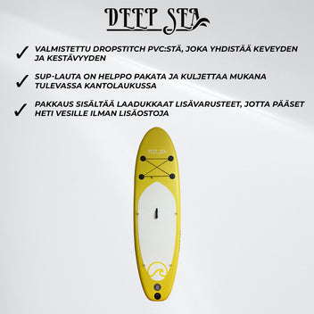 Deep Sea SUP-lautasetti Standard 275cm, Keltainen