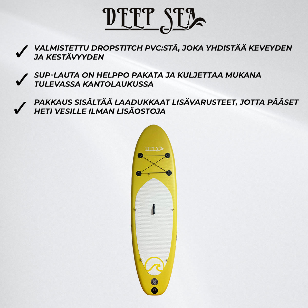 Deep Sea SUP-lautasetti Standard 275cm, Keltainen