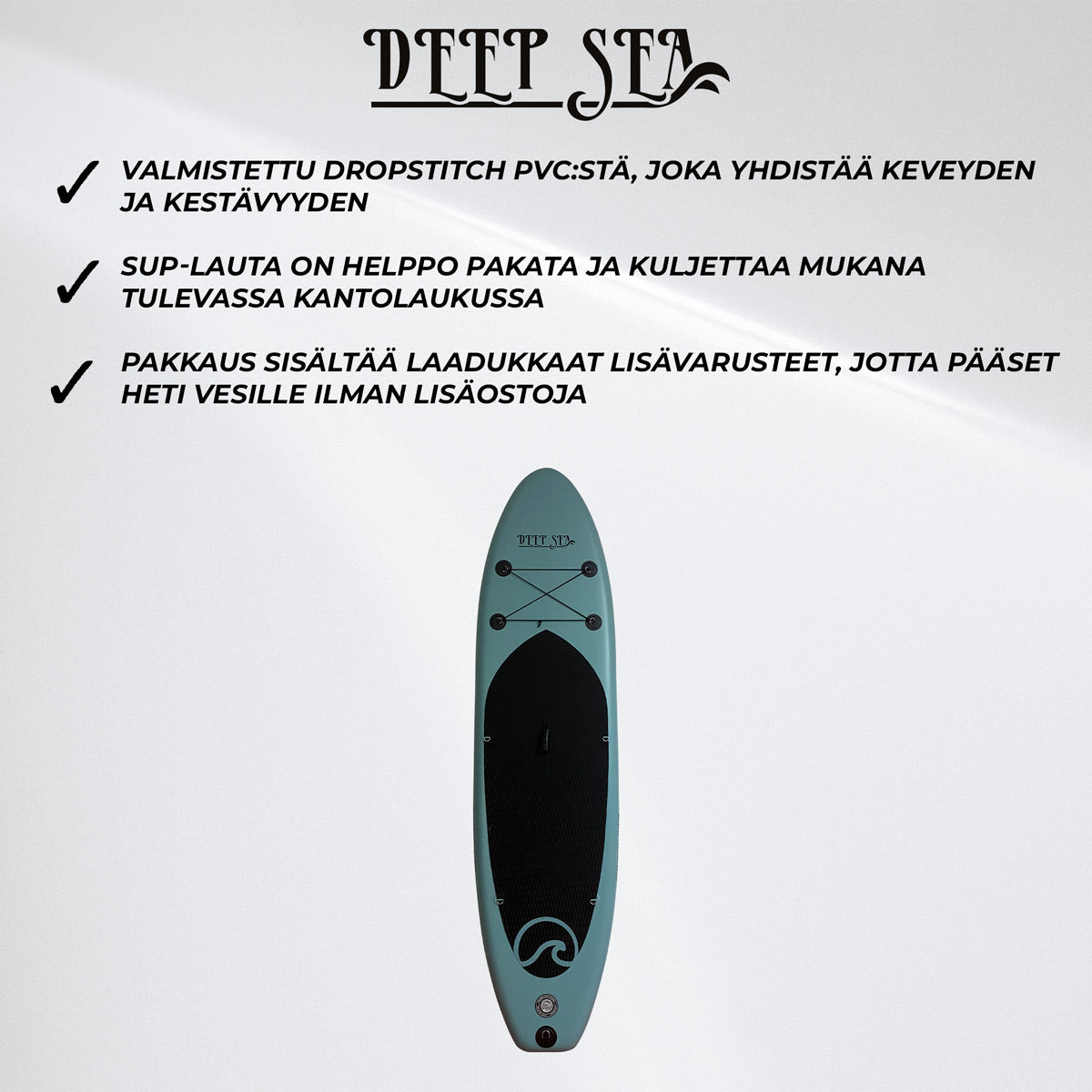 Deep Sea SUP-lautasetti Pro 300cm, Sininen