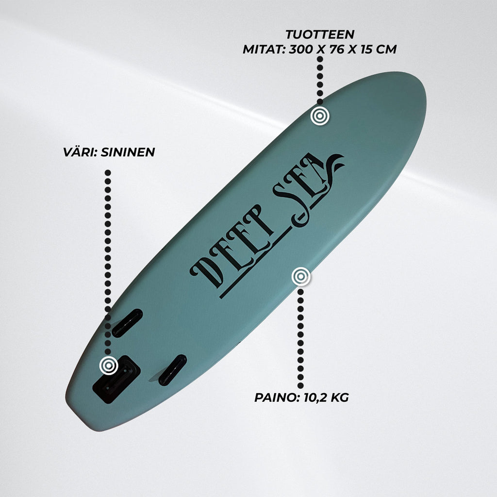 Deep Sea SUP-lautasetti Pro 300cm, Sininen