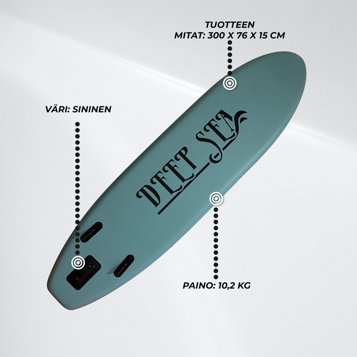 Deep Sea SUP-lautasetti Pro 300cm, Sininen