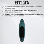 Deep Sea SUP-lautasetti Kayak Pro 300cm, Vihreä
