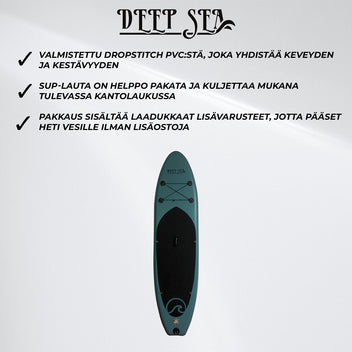 Deep Sea SUP-lautasetti Kayak Pro 300cm, Vihreä