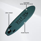 Deep Sea SUP-lautasetti Kayak Pro 300cm, Vihreä