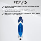 Deep Sea SUP-lautasetti XXL 330cm, Sinivalkoinen