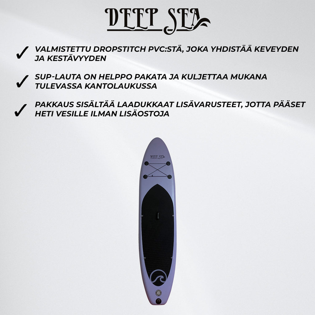 Deep Sea SUP-lautasetti XXL 330cm, Sininen