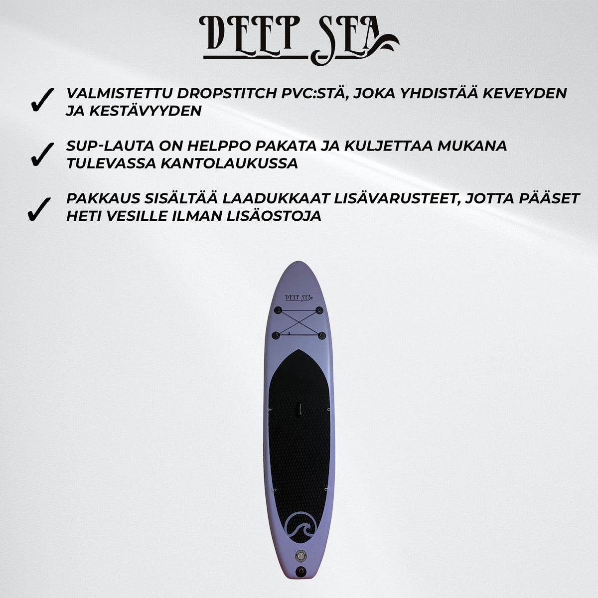Deep Sea SUP-lautasetti XXL 330cm, Sininen